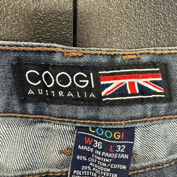 Vintage Coogi Mens Jeans Back Embroidered Pocket 36x32 Baggy Hip Hop Y2K Skater - Picture 9 of 14